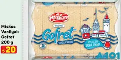 MİSKOS VANİLYALI GOFRET 200 G